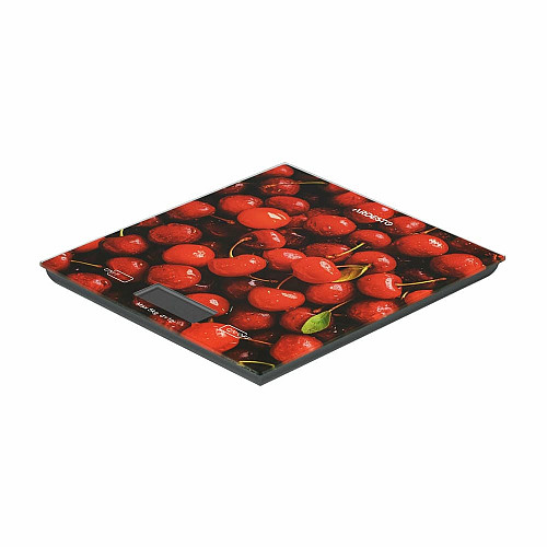 Весы ARDESTO кухонные CHERRY, 5кг, AAAx2 в комплекте, стекло, многоцветный