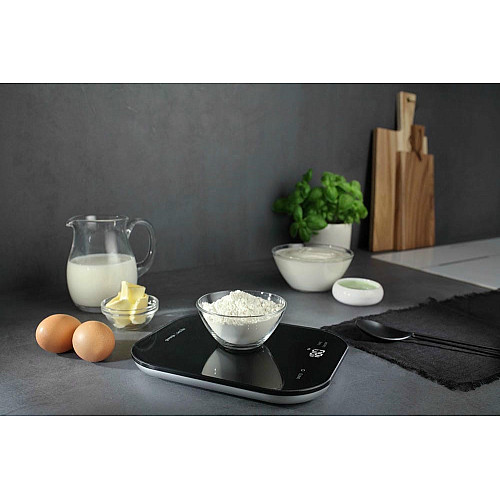 Ваги Gorenje кухонні, 10кг, AAAx3 в комплекті, скло, чорний