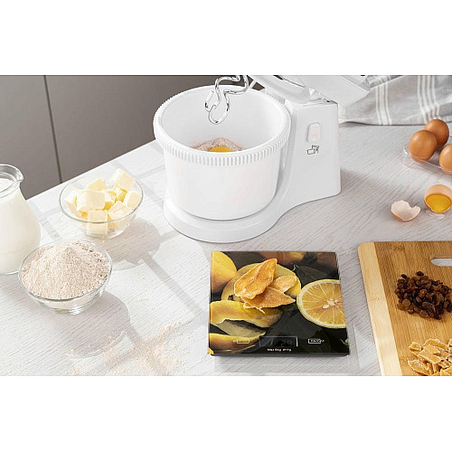 Весы ARDESTO кухонные Lemon, 5кг, AAAx2 в комплекте, стекло, многоцветный