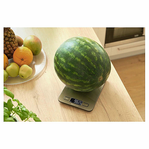 Весы Sencor кухонные, 10кг, подключение к смартфону, AAAx2, серый