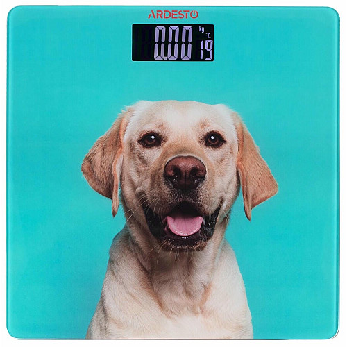 Весы ARDESTO напольные Dog, 150кг, AAAx2 в комплекте, стекло, многоцветные.