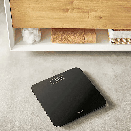 Ваги Tefal підлогові Premiss, 160кг, AAAx2 в комплекті, скло, чорний