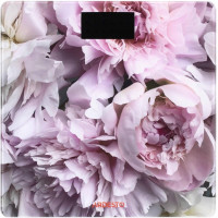 Весы ARDESTO напольные Peonies, 150кг, AAAx2 в комплекте, стекло, многоцветные.