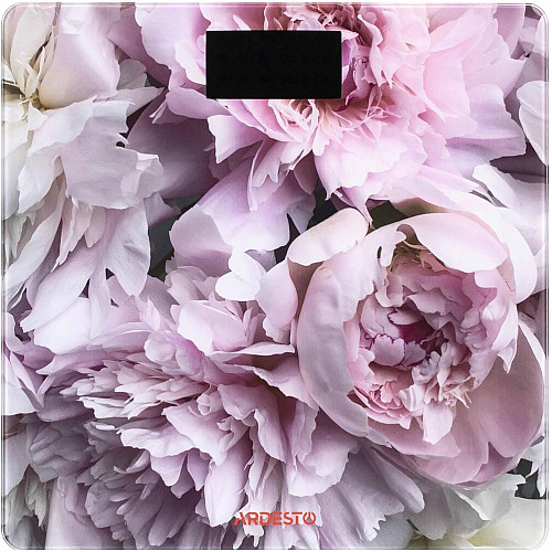 Весы ARDESTO напольные Peonies, 150кг, AAAx2 в комплекте, стекло, многоцветные.