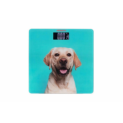 Весы ARDESTO напольные Dog, 150кг, AAAx2 в комплекте, стекло, многоцветные.