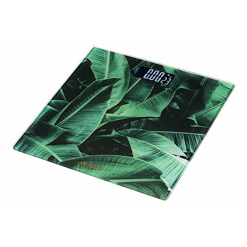 Весы ARDESTO напольные Leaves.150кг, AAAx2 в комплекте, стекло, многоцветные.