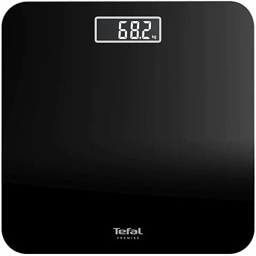 Ваги Tefal підлогові Premiss, 160кг, AAAx2 в комплекті, скло, чорний