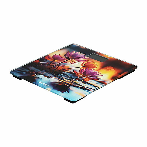 Весы ARDESTO напольные LOTUS, 150кг, AAAx2 в комплекте, стекло, многоцветные