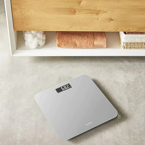Ваги Tefal підлогові Premiss, 160кг, AAAx2 в комплекті, скло, сірий