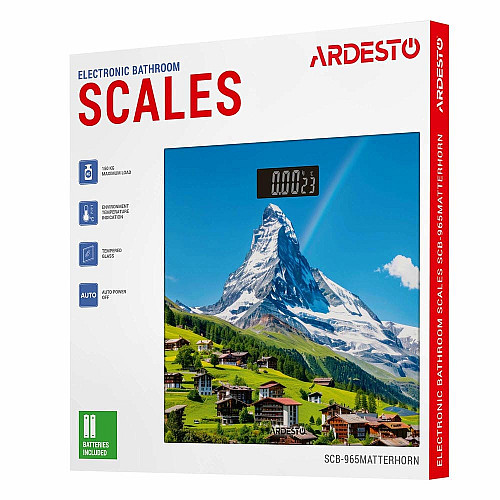 Весы ARDESTO SCB-965MATTERHORN макс. вес 150 кг/рисунок