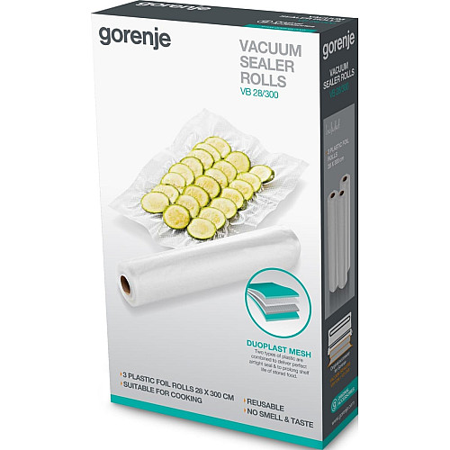 Рулони для вакуумування Gorenje, 28х300см, 3 шт