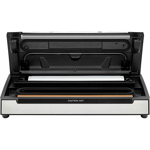 Вакууматор Gorenje для пакетів, 120Вт, 30см, електронне керування, +10 пакетів, нерж, чорний