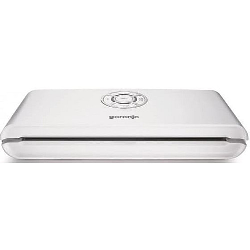 Вакууматор Gorenje для пакетів, 120Вт, 30см, електронне керування, +10 пакетів, пластик, білий