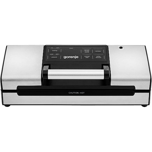 Вакууматор Gorenje для пакетів, 120Вт, 30см, електронне керування, +10 пакетів, нерж, чорний
