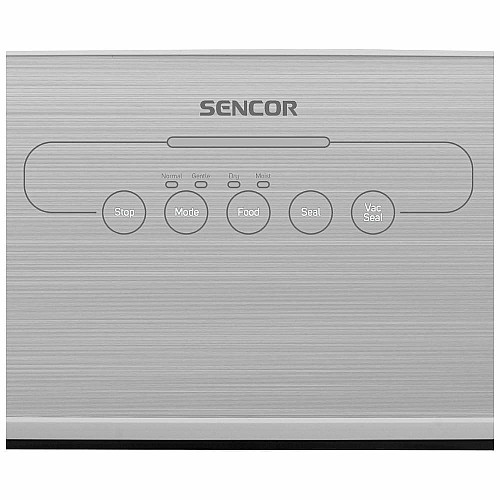 Вакууматор Sencor для пакетів і контейнерів, 110Вт, 30см, електронне керування, +5 пакетів, +1 рулон, пластик, сріблястий29