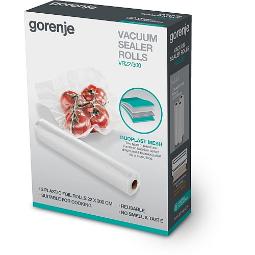 Рулони для вакуумування Gorenje, 22х300см, 3шт