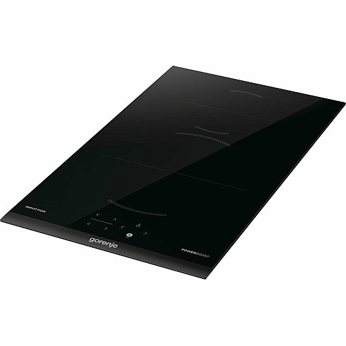 Варильна поверхня Gorenje індукційна, 30см, Доміно, PowerBoost, TouchControl, поєднання конфорок, чорний