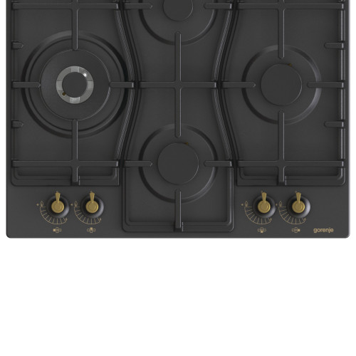 Варильна поверхня Gorenje газова, 60см, чавун, чорний