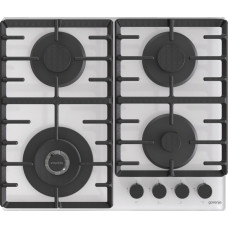 Варильна поверхня Gorenje газова на склі, 60см, чавун, білий