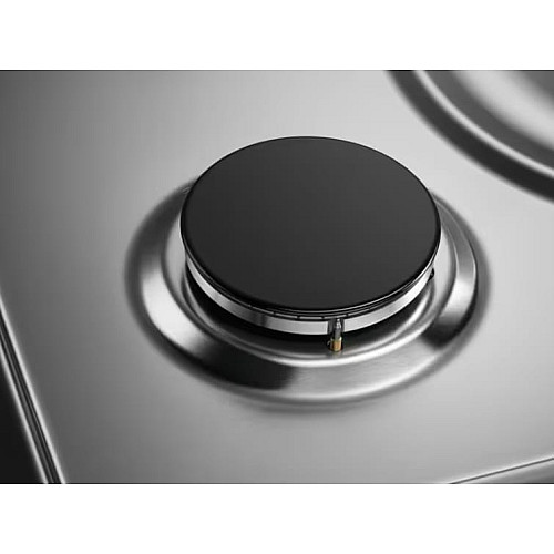 Варильна поверхня Electrolux газова, 30см, чавун, Доміно, нерж