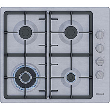 Варильна поверхня Bosch  газова, 60см, чавун, WOK, нерж