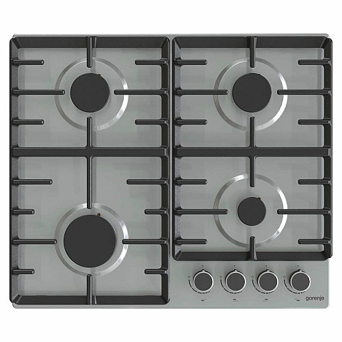 Варильна поверхня Gorenje газова, 60см, чавун, нерж