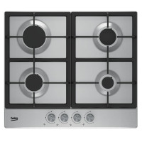Варильна поверхня Beko газова, 60см, чавун, нерж