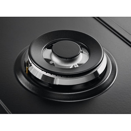 Варочная поверхность Electrolux газовая, 60см, чугун, черный матовый