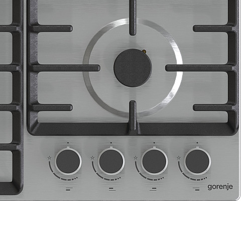 Варильна поверхня Gorenje газова, 60см, чавун, нерж