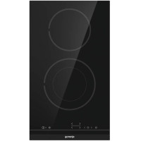 Варильна поверхня Gorenje електрична склокерамічна, 30см, Доміно, чорний