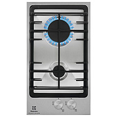 Варильна поверхня Electrolux газова, 30см, чавун, Доміно, нерж