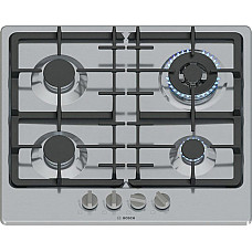 Варильна поверхня Bosch газова, 60см, чавун, WOK, нерж