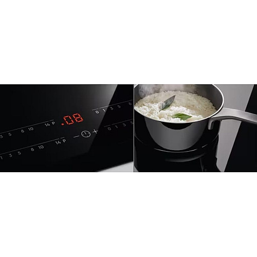 Варочная поверхность Electrolux индукционная, 60см, расширенная зона, Hob2Hood, черный