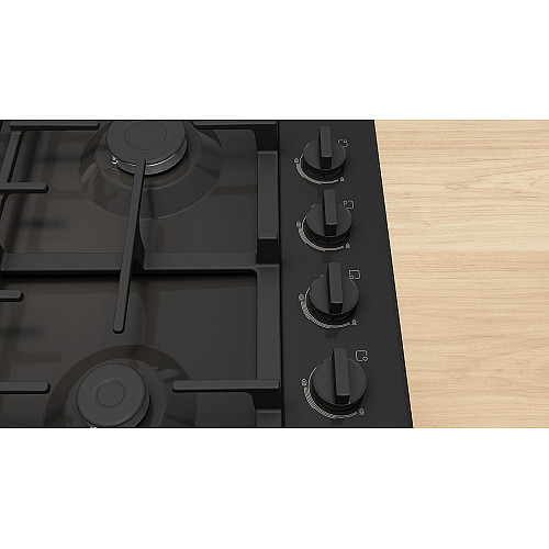 Варильна поверхня Bosch газова, 60см, чавун, WOK,чорний