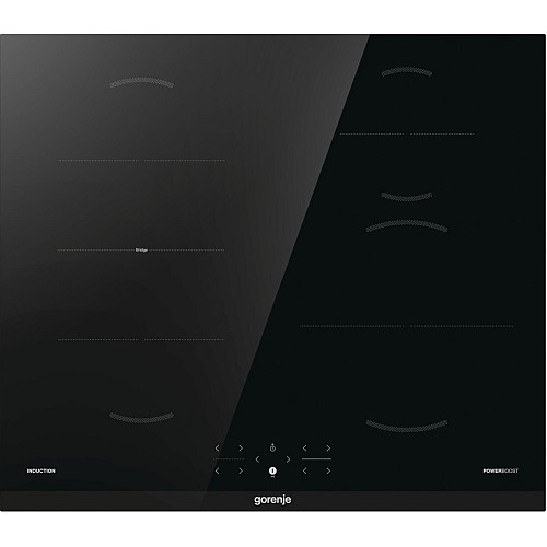 Варильна поверхня Gorenje індукційна, 60см, Bridge, TouchControl, чорний