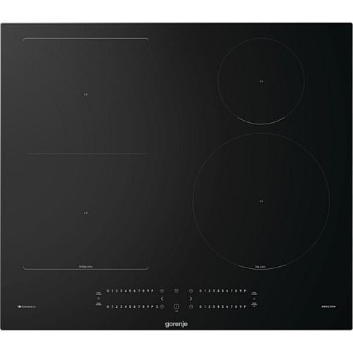 Варочная поверхность Gorenje индукционная, 60см, PowerBoost, SliderTouch, увеличенная площадь приготовления, черный