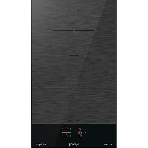 Варочная поверхность Gorenje индукционная, 30см, Домино, PowerBoost, сочетание конфорок, черный