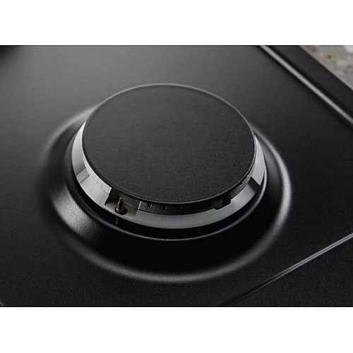 Варочная поверхность Electrolux газовая, 60см, чугун, черный матовый