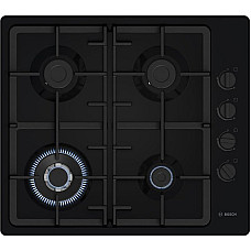 Варильна поверхня Bosch газова, 60см, чавун, WOK,чорний