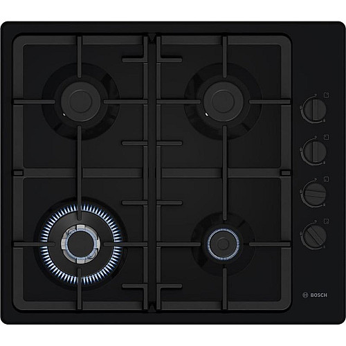 Варильна поверхня Bosch газова, 60см, чавун, WOK,чорний