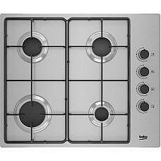 Варильна поверхня Beko газова, 60см, нерж