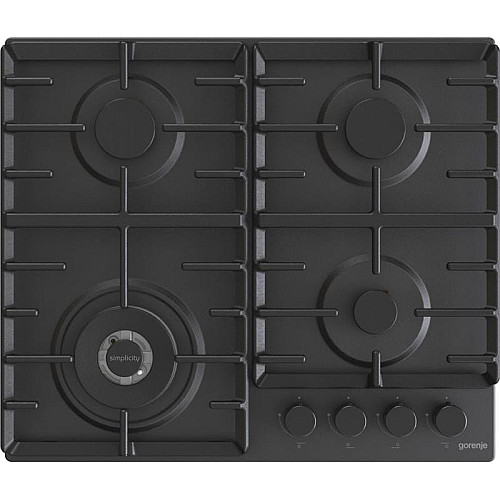 Варильна поверхня Gorenje газова, 60см, чавун, чорний