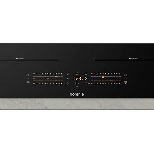 Варочная поверхность Gorenje индукционная, 60см, PowerBoost, TouchControl, Wi-Fi, увеличенная площадь приготовления, черный