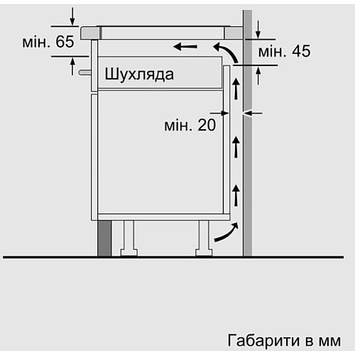 Варильна поверхня Bosch  індукційна, 60см, чорний