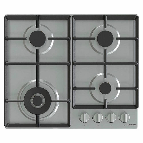 Варильна поверхня Gorenje газова, 60см, чавун, нерж