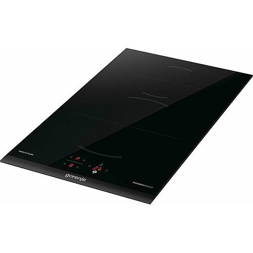 Варильна поверхня Gorenje індукційна, 30см, Доміно, PowerBoost, TouchControl, поєднання конфорок, чорний