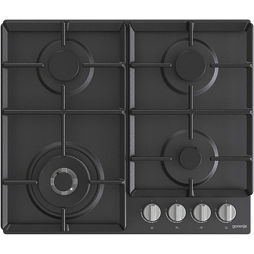 Варильна поверхня Gorenje газова, 60см, чавун, чорний