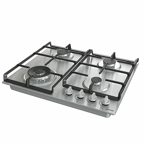 Варильна поверхня Gorenje газова, 60см, чавун, нерж