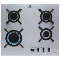 Варочная поверхность Electrolux газовая, 60см, чугун, нерж.