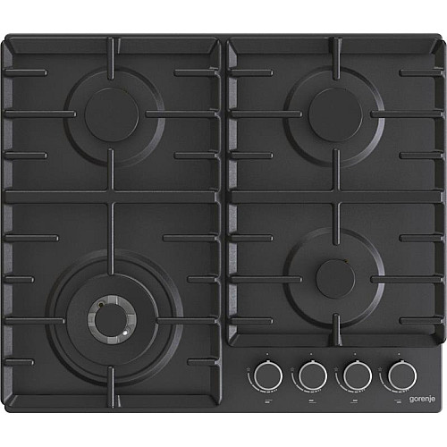 Варильна поверхня Gorenje газова, 60см, чавун, чорний